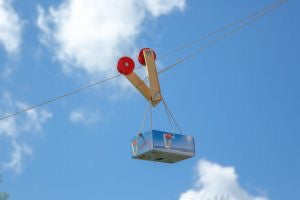 Seilflitzer Kraul mit 10 m Schnur – Kreativer Seilbahn-Bausatz