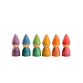 Grapat Regenbogen Tomten Zwerge Set – 6 bunte Holzfiguren