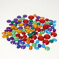 Grimms 100 Kleine Glitzersteine – Bunte Acryl-Deko-Steine