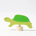 Grimms Steckfigur Schildkröte – handbemalt, aus Lindenholz, ca. 5 cm groß