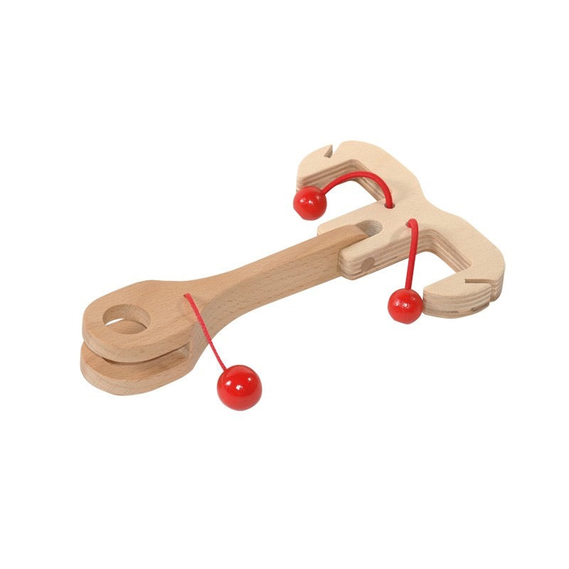 Ostheimer Pferdedeichsel – Handgefertigtes Holzpferd Spielzeug-Ostheimer-Zwergenladen