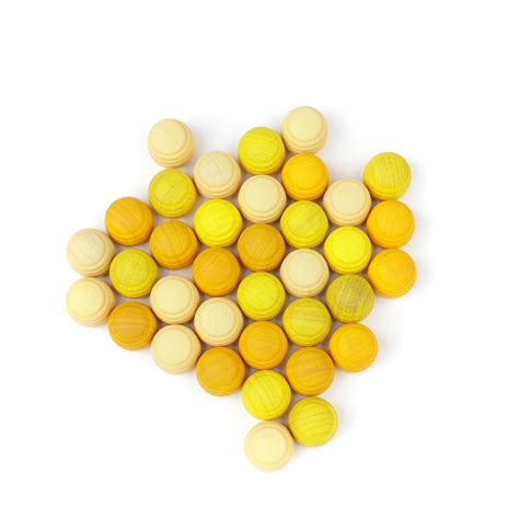 Grapat Mandala Wabe 18-201 – 36 Holz Honeycomb Spielsteine