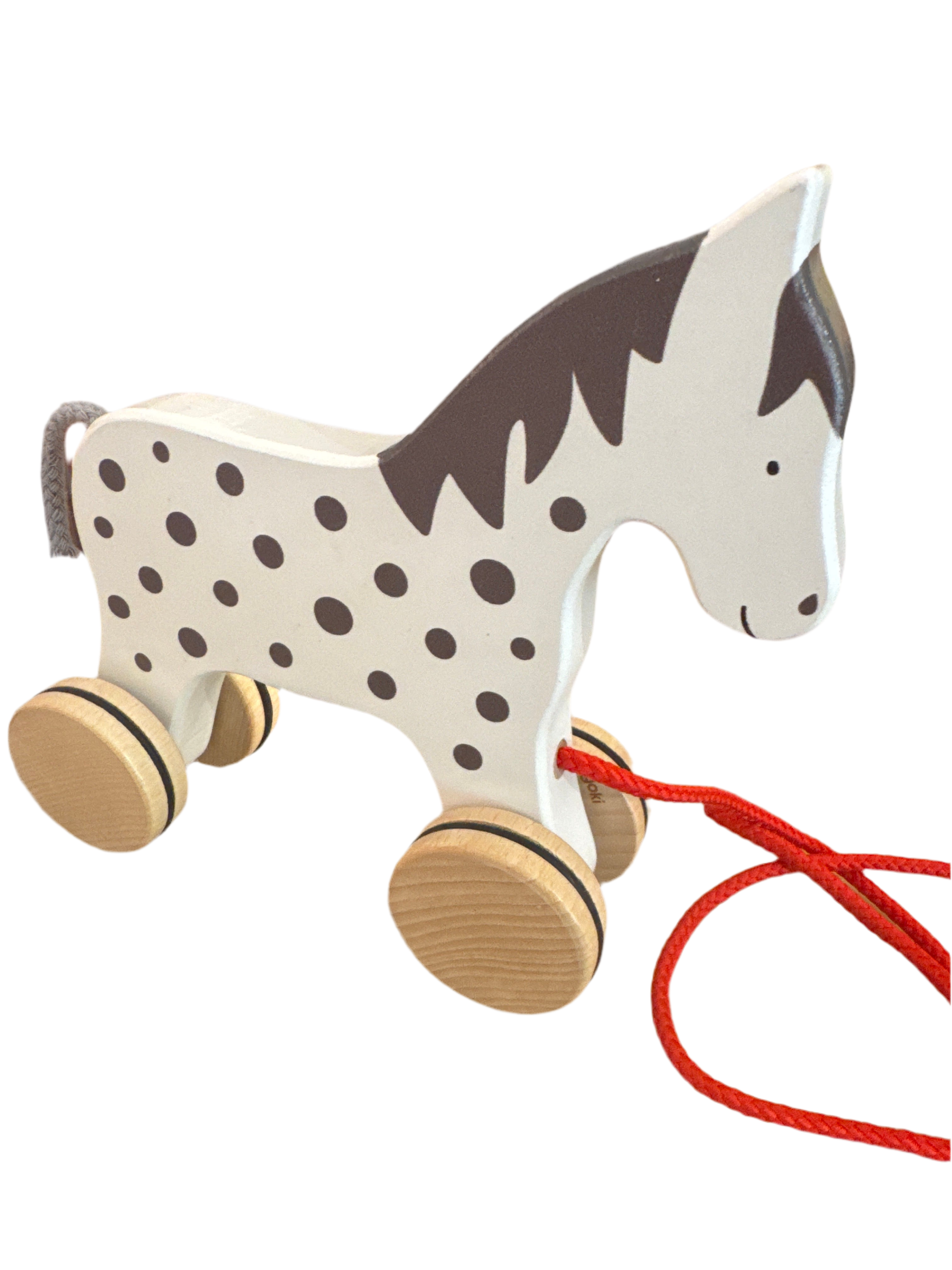 goki Ziehpferd Alvah – Holz Nachziehtier für Kinder ab 1 Jahr