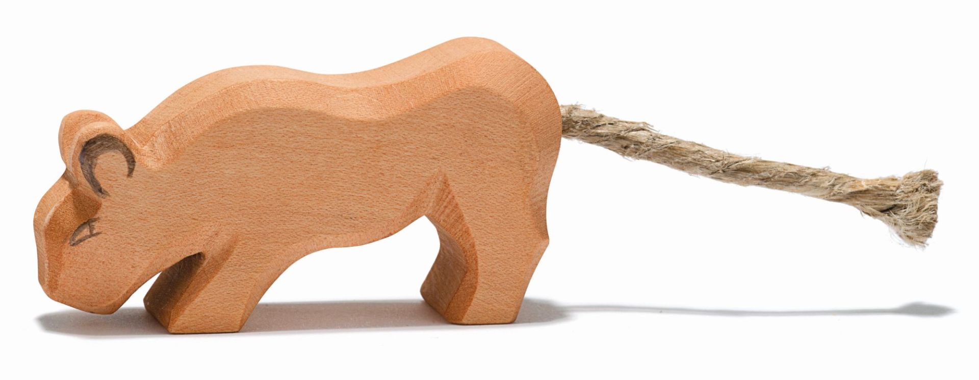 Ostheimer Löwe klein Kopf tief, handgefertigte Holzfigur (Kopie)