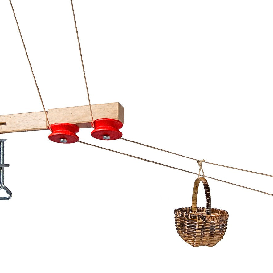 Kraul Körbchen Seilbahn Umlenkrolle – Spielspaß ab 4 Jahren