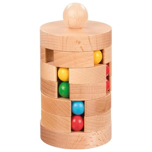 Nachhaltiger Goki Kugelturm aus Holz, kindgerecht, säuglingstauglich, giftfrei und sicher mit hoher Qualität.