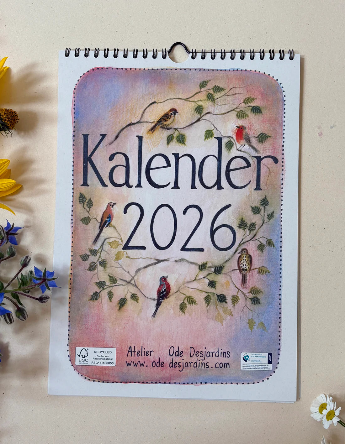 Kalender 2026 Ode Desjardin