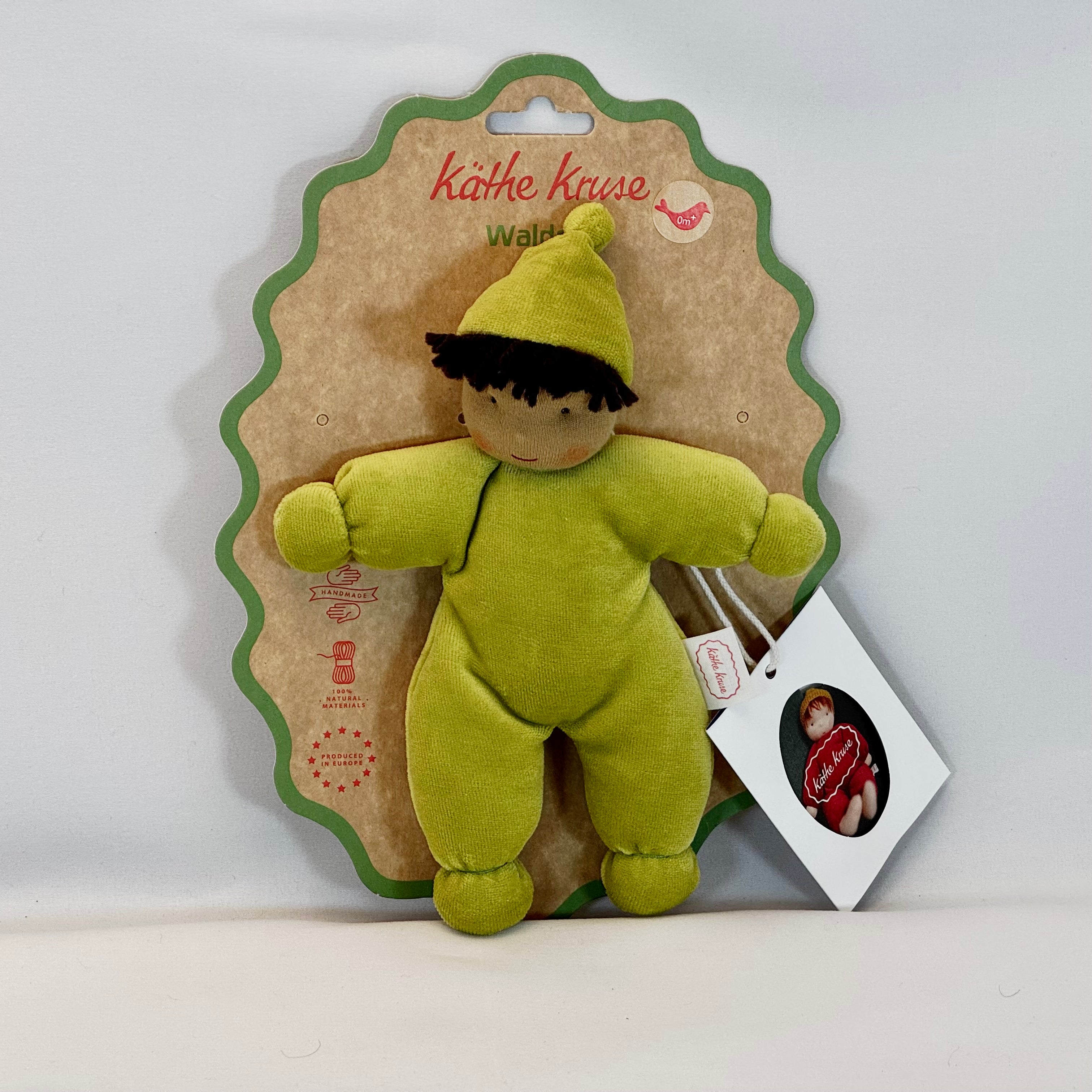 Käthe Kruse Waldorfpuppe LOLO wolke grün – handgemacht