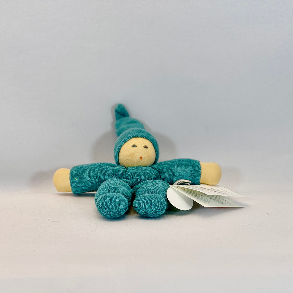 Nanchen Puppe Pimpel grün – Bio Waldorf Puppe kaufen