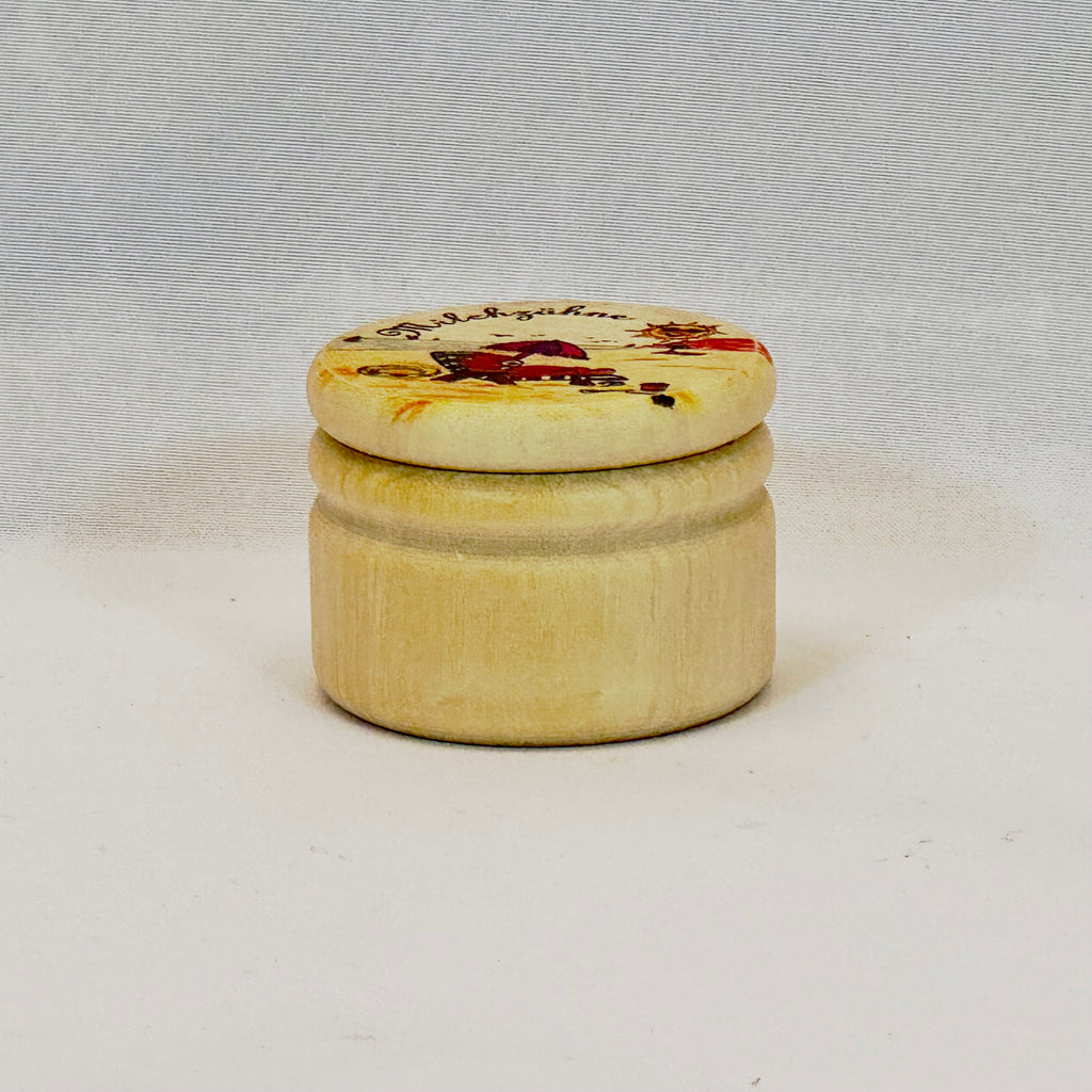 Große Milchzahndose aus Holz mit Motiv – Aurich OHG
