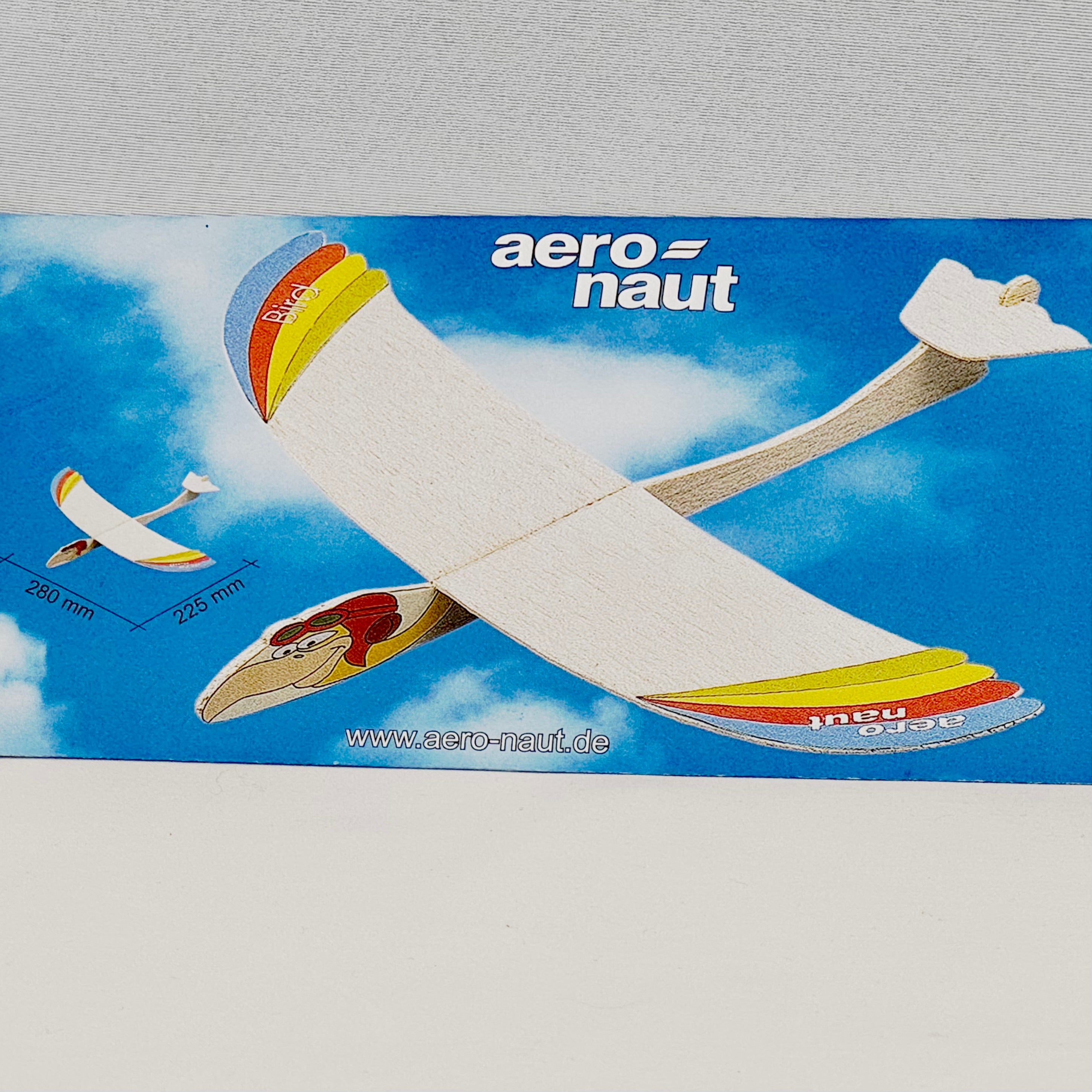 Aurich BIRD Balsa Wurfgleiter 280mm – Aeronaut Modellbau Bausatz