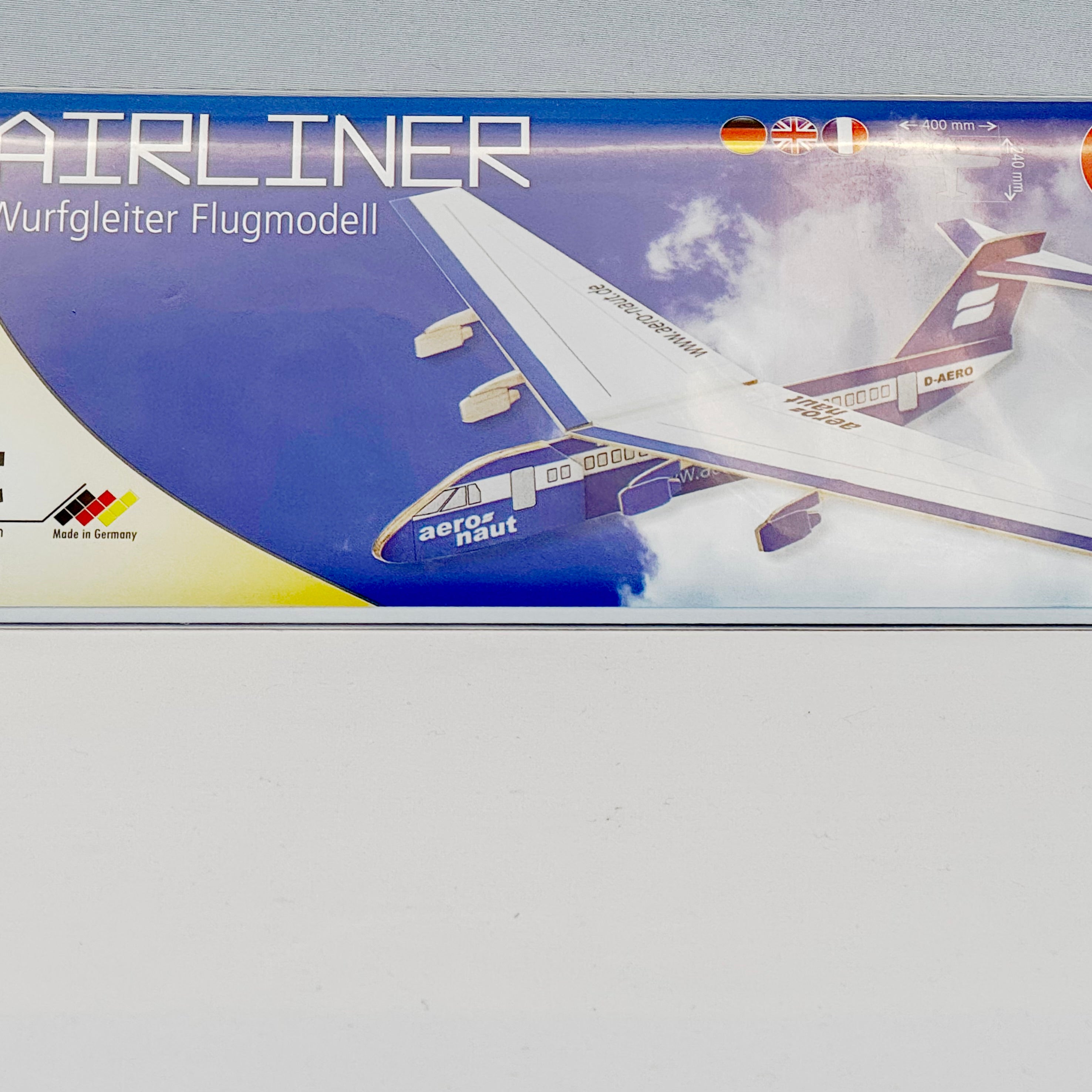 Airliner P&F Wurfgleiter Balsa – Einfacher Modellbau Bausatz