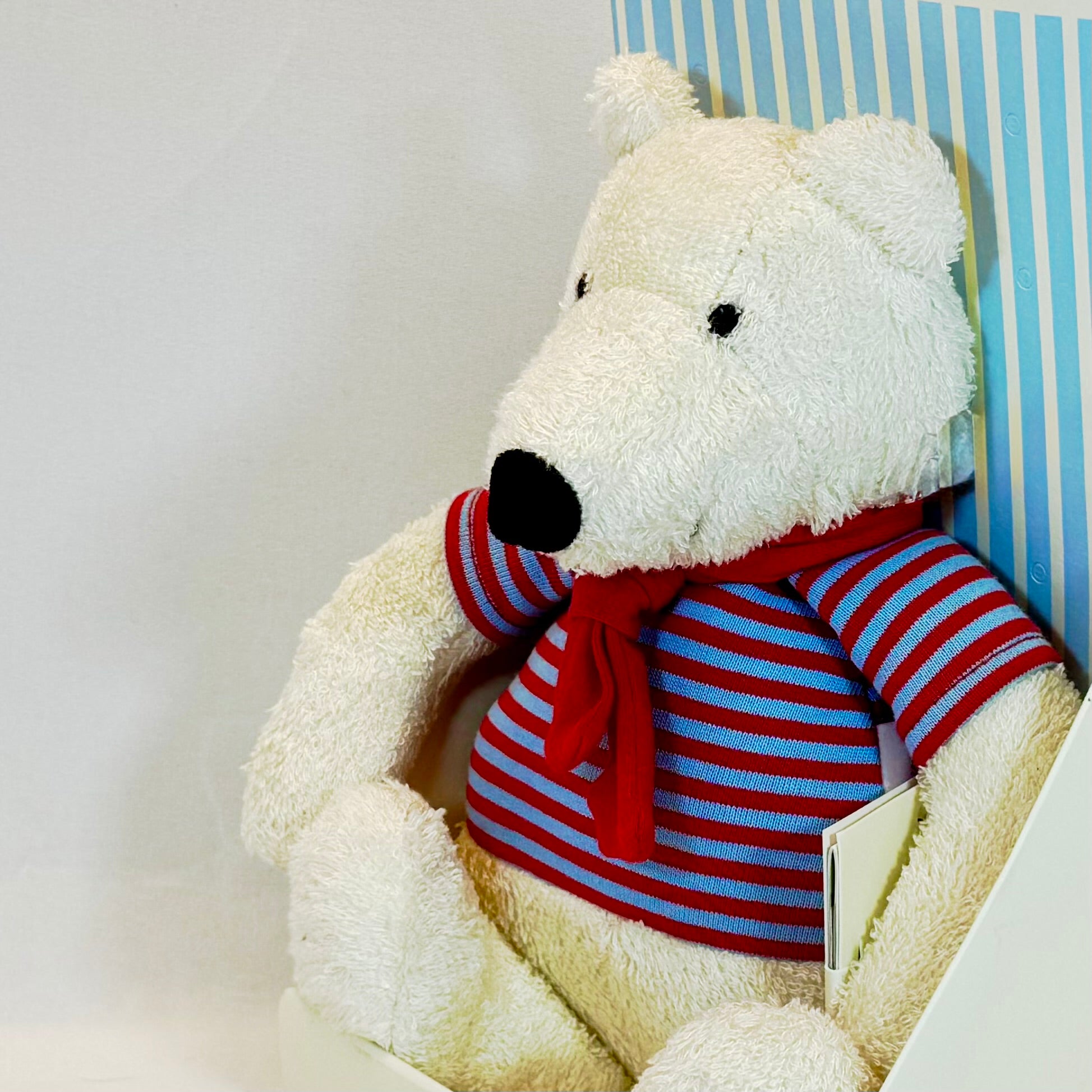 Käthe Kruse Eisbär Oskar Schlenkertier groß – 33 cm Kuscheltier