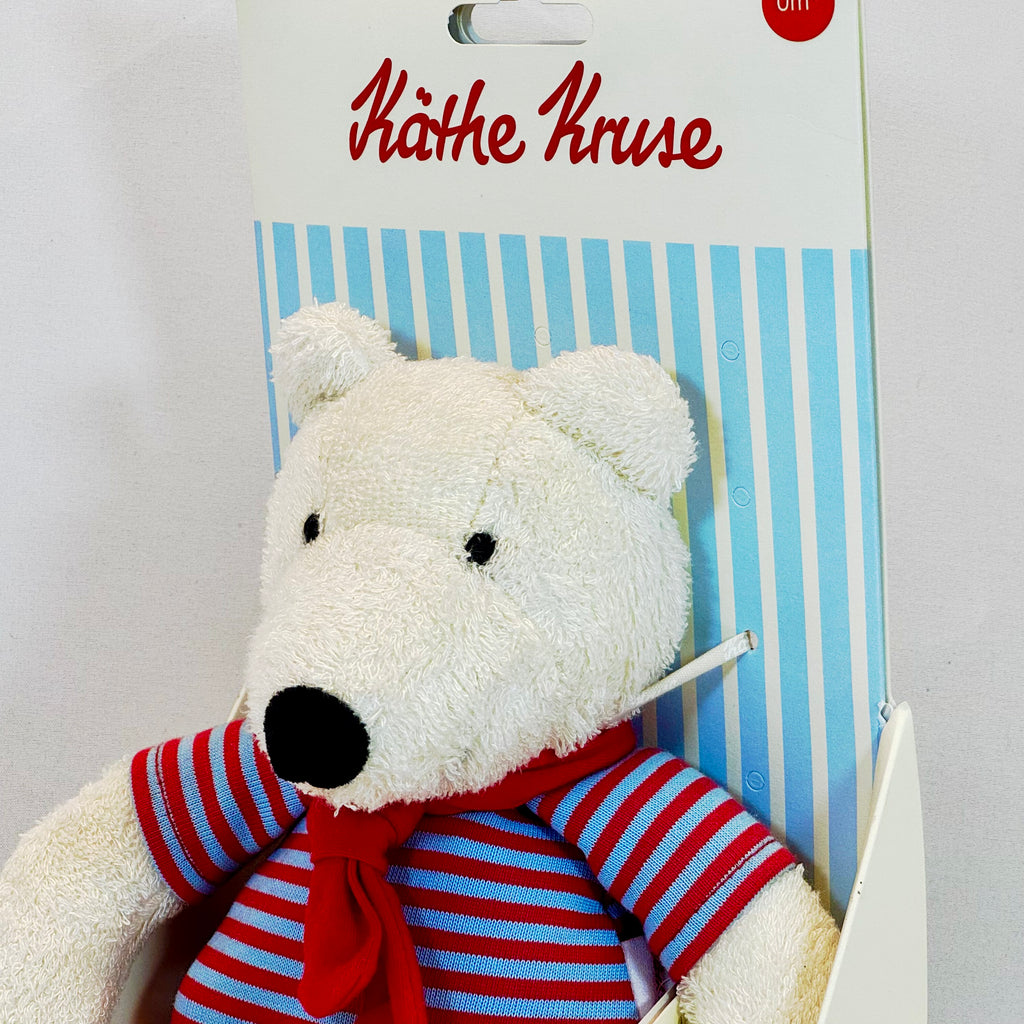 Käthe Kruse Eisbär Oskar Schlenkertier groß – 33 cm Kuscheltier