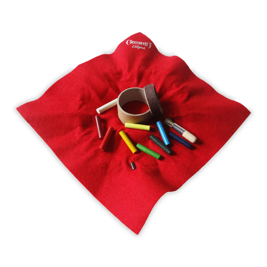 Seccorell Liliput „Kaminfeuer“ – 8 Farben Finger-Wischmalset