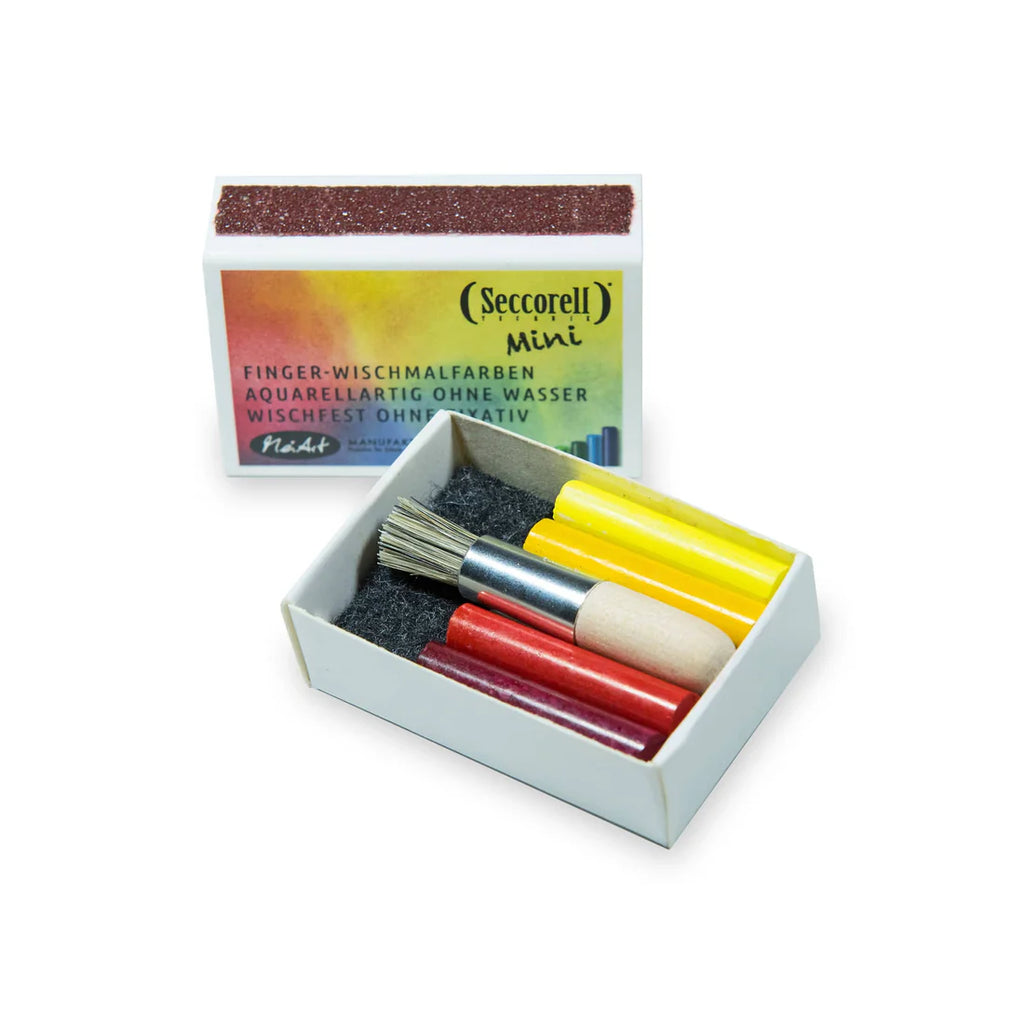 Seccorell Mini – Kompaktes Finger-Wischmalset mit 8 Farben