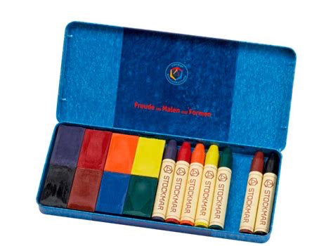 WB und WS Stockmar Kombisortiment 8 Stifte + 8 Blöcke