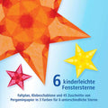 Fensterstern – 6 kinderleichte Fensterstjerne rot-orange