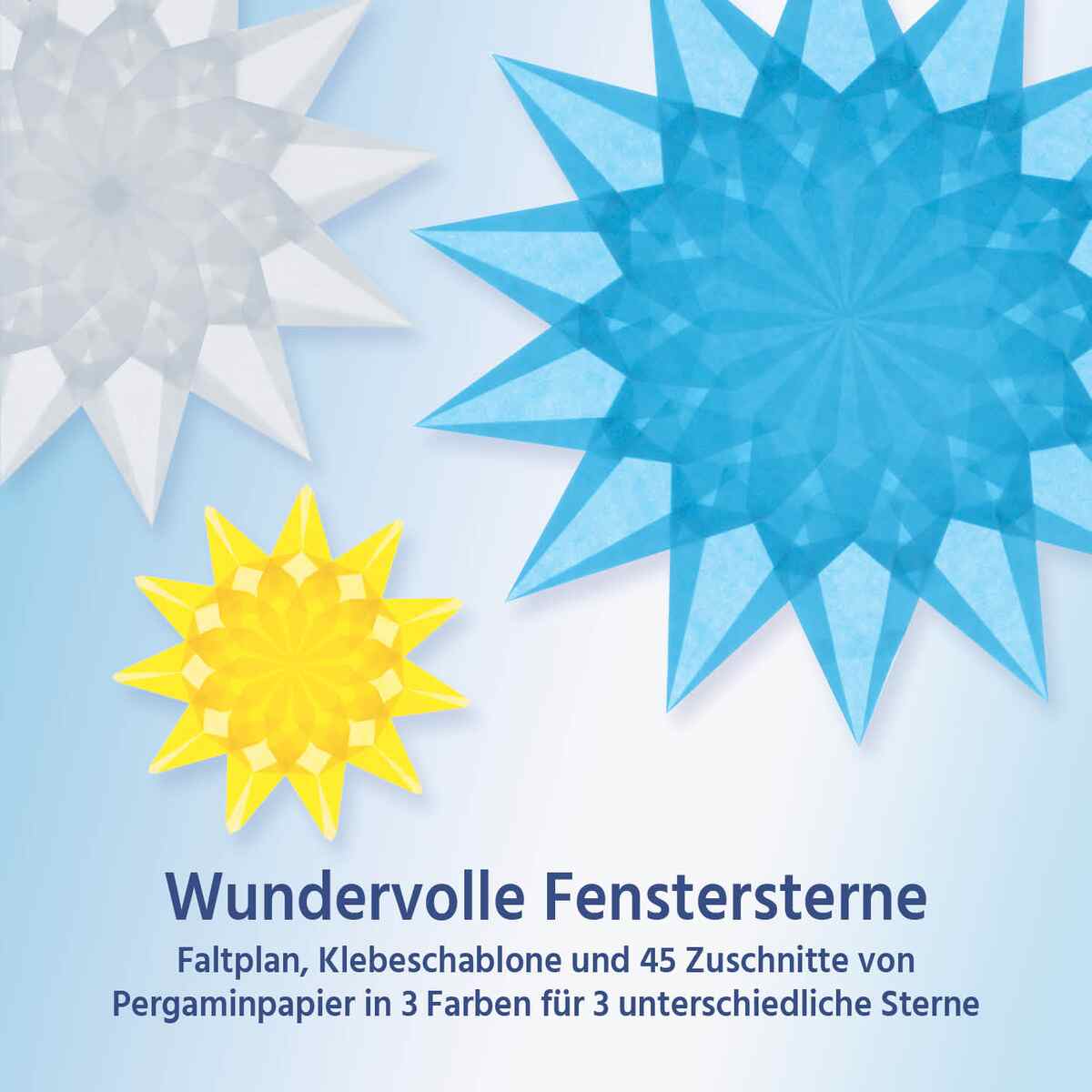 Fensterstern – Wunderbarer Fensterstern hellblau