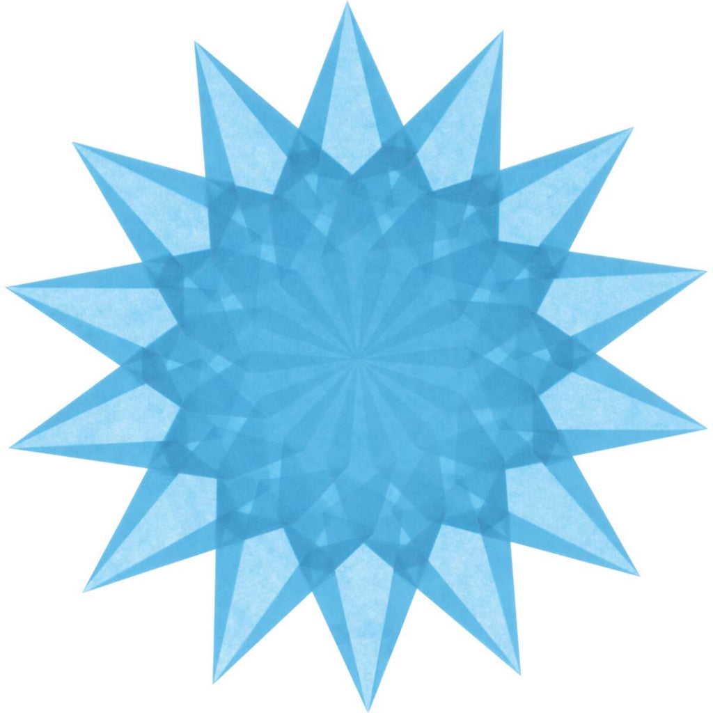 Fensterstern – Wunderbarer Fensterstern hellblau