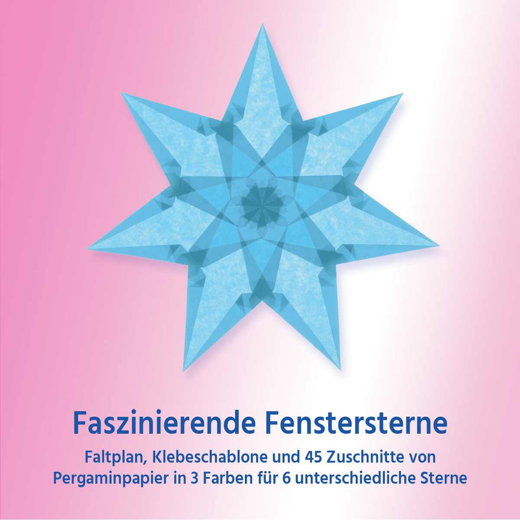 Fensterstern – Faszinierende Fenstersterne hellblau