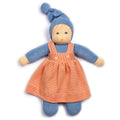 Nanchen Natur Mädel blau – Stoffpuppe