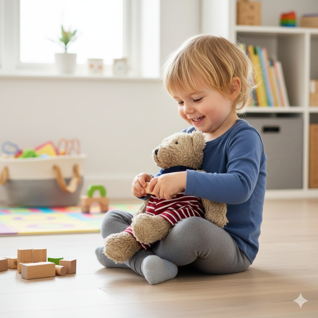 Nanchen Seebär rot-natur-braun – Bio Kuscheltier kaufen